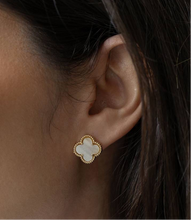 Cargar imagen en el visor de la galería, Pendiente Trébol Plata925