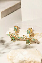 Cargar imagen en el visor de la galería, Pendiente Ear Jacket Topacio Ametista