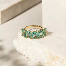 Cargar imagen en el visor de la galería, Alianza Turmalina Paraíba Oro18k