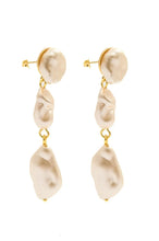 Cargar imagen en el visor de la galería, Pendiente Largo Perlas Oro o Rodio