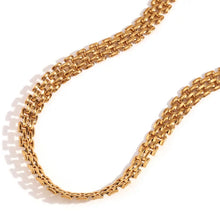 Cargar imagen en el visor de la galería, <p>Collar cadena inspiración en cadenas de reloj doradas o platas en acero inoxidable. super leve para mesclar con otros collares Wal Barros brand y hacer camadas (laeyring) que está super de moda. Para mujer elegantes.</p> <p>45cm + 5cm ajustable </p>