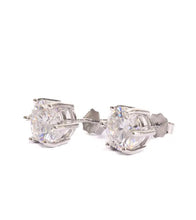 Cargar imagen en el visor de la galería, Moissanite - Punto de Luz Redondo 8MM Plata 925