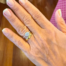Cargar imagen en el visor de la galería, Anillo Alianza pizza moissanite 6mm de alta calidade en plata925.