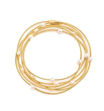Cargar imagen en el visor de la galería, Collar &amp; Pulsera Cuerdas Guitarra Perla
