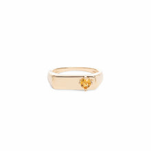 Cargar imagen en el visor de la galería, Anillo cuadrado Citrino
