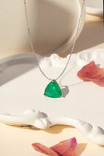 Cargar imagen en el visor de la galería, Conjunto Triangulo Esmeralda Plata 925
