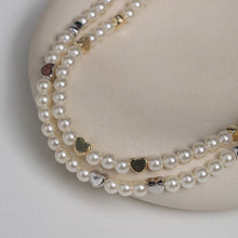 Cargar imagen en el visor de la galería, Collar Perla Corazón Plata
