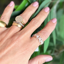 Cargar imagen en el visor de la galería, Anillo aparador oval Circonitas
