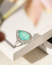 Cargar imagen en el visor de la galería, Anillo Gota Turmalina Fusion Plata
