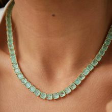 Cargar imagen en el visor de la galería, Collar Riviere Esmeralda Colombiana Oro18k
