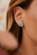 Cargar imagen en el visor de la galería, Conjunto oval Turmalina Dorado
