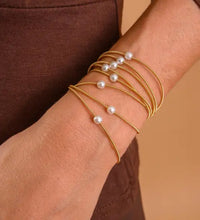 Cargar imagen en el visor de la galería, Collar &amp; Pulsera Cuerdas Guitarra Perla
