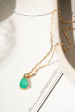 Cargar imagen en el visor de la galería, Collar Cadena Gota Turmalina Fusion
