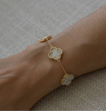 Cargar imagen en el visor de la galería, Pulsera Trébol bañado Oro18k
