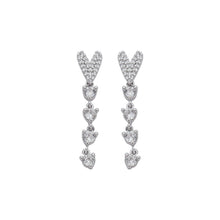 Cargar imagen en el visor de la galería, Pendiente Corazón circonitas
