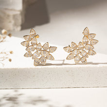Cargar imagen en el visor de la galería, Pendiente Flores Oro18k
