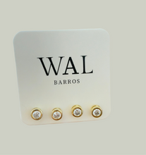 Cargar imagen en el visor de la galería, Pendiente Punto de Luz 2MM Plata925 Oro
