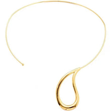 Cargar imagen en el visor de la galería, Collar choker geométrica lisa adjustable dorada en baño de Oro18k.

40cm ajustable.

Se puede hacer conjunto con anillo y pendiente. 

Peso: 15g
