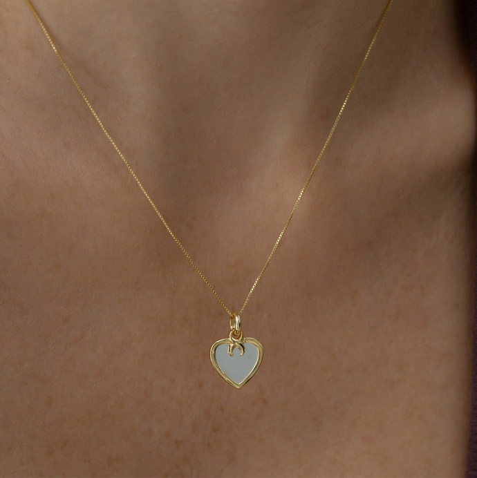 Collar Corazón Espejo