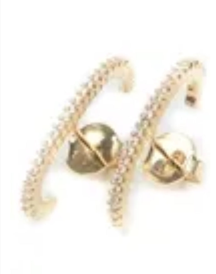Pendiente Ear hook Circonitas