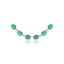 Cargar imagen en el visor de la galería, Pendiente Earcuff Esmeralda
