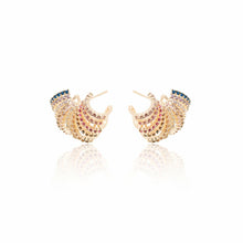 Cargar imagen en el visor de la galería, Pendiente Onda Colorido Mate G
