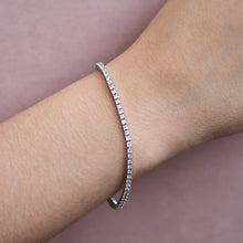 Cargar imagen en el visor de la galería, Pulsera Riviere 2mm Plata 925
