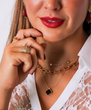Cargar imagen en el visor de la galería, Collar Trébol bañado Oro18k
