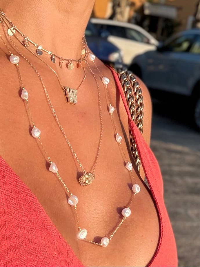 Collar largo Perlas