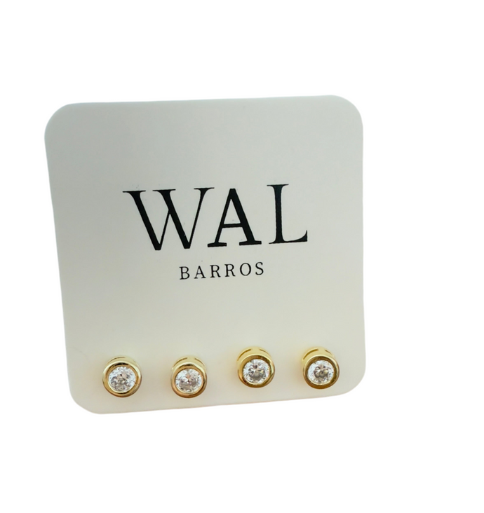 Pendiente Punto de Luz 2MM Plata925 Oro