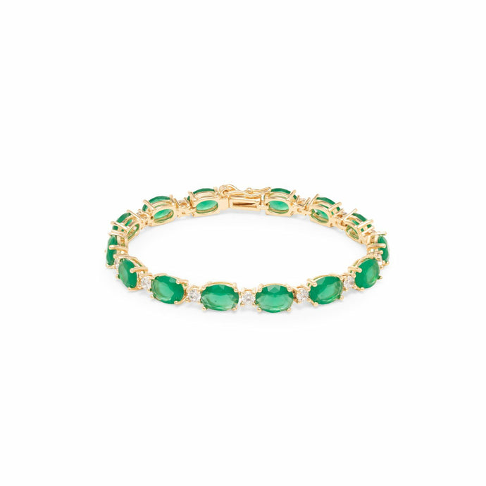 Pulsera Riviere Esmeralda Oval Oro