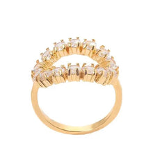 Cargar imagen en el visor de la galería, Anillo tachonado con circonita cúbica incolora
