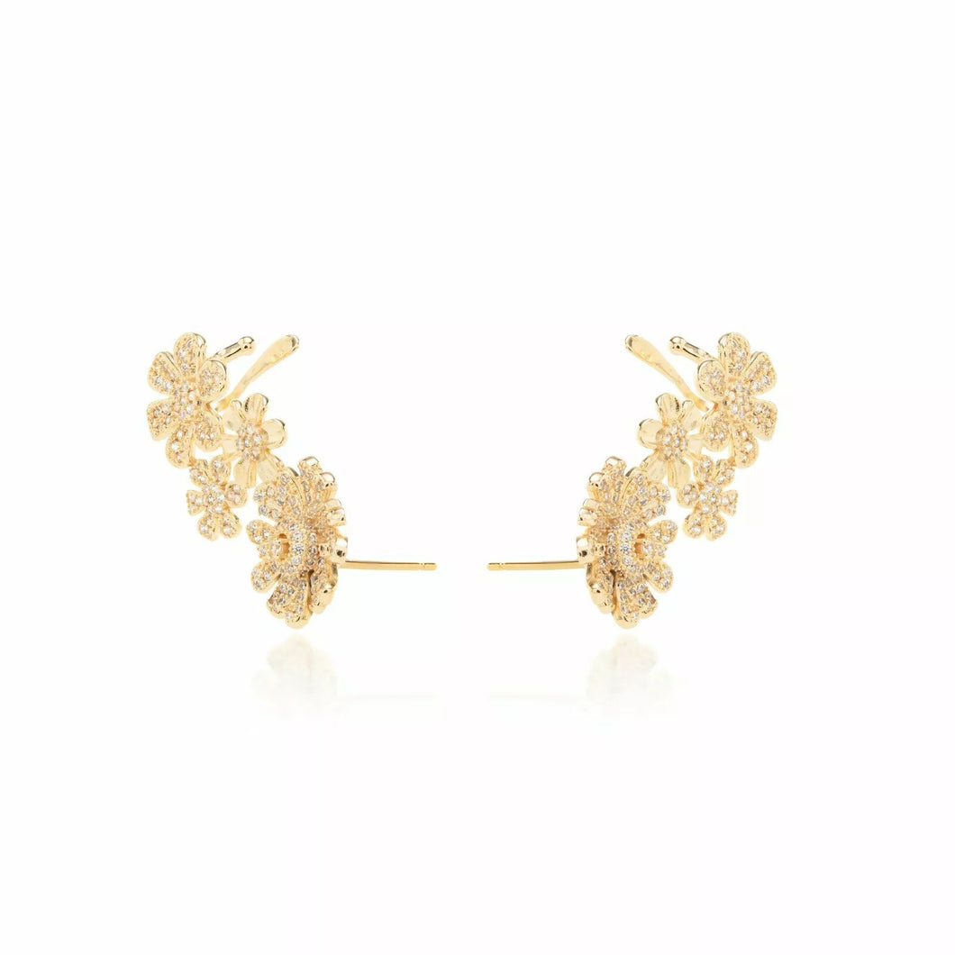 Pendiente earcuff Flores
