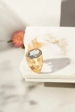 Cargar imagen en el visor de la galería, Mini Anillo Cristal Topacio Dorado
