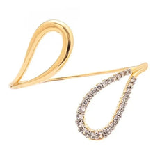 Cargar imagen en el visor de la galería, Bracelete vazado ajustable dorado con circonitas dorado en baño de Oro18k 

Joyas Hipoalergênicas e sem niquel.

6mm diâmetro.

 
