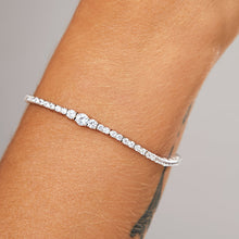 Cargar imagen en el visor de la galería, Pulsera Riviere Degrade Plata 925
