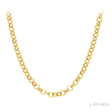Cargar imagen en el visor de la galería, Collar Elo delicado Acero Dorado
