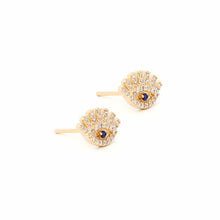 Cargar imagen en el visor de la galería, Mini Pendiente ojo griego Dorado
