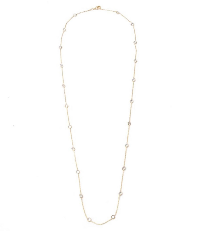 Collar largo circonitas