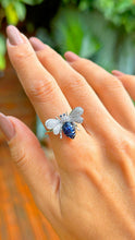 Cargar imagen en el visor de la galería, Anillo Abeja Zafiro plata
