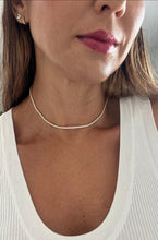 Cargar imagen en el visor de la galería, Collar Riviere 2mm dorada Plata925
