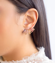 Cargar imagen en el visor de la galería, Pendiente Onda Colorido Mate G
