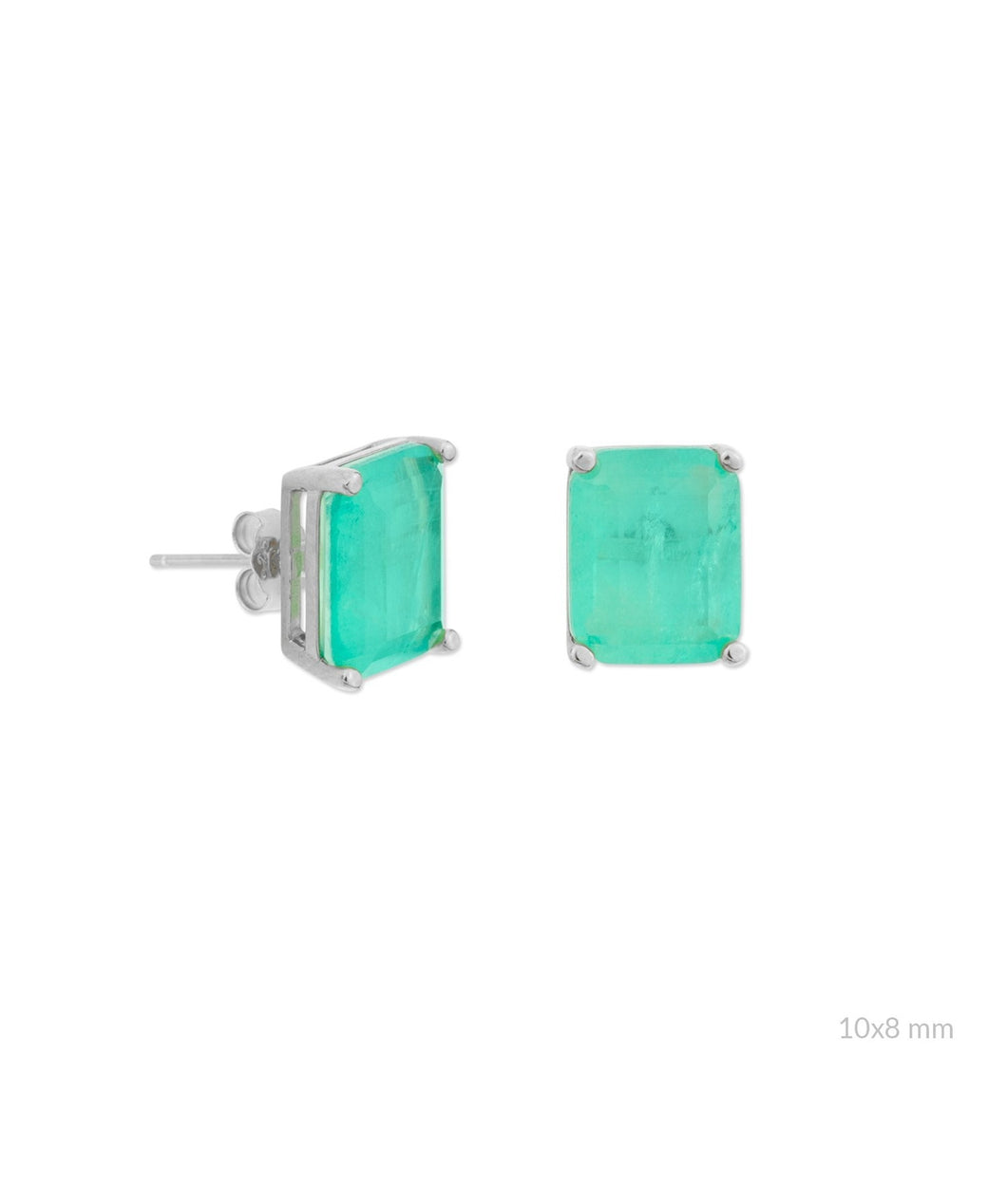 Pendiente cuadrado Turmalina Plata925