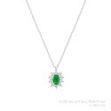 Cargar imagen en el visor de la galería, Collar-plata ley-esmeralda 
