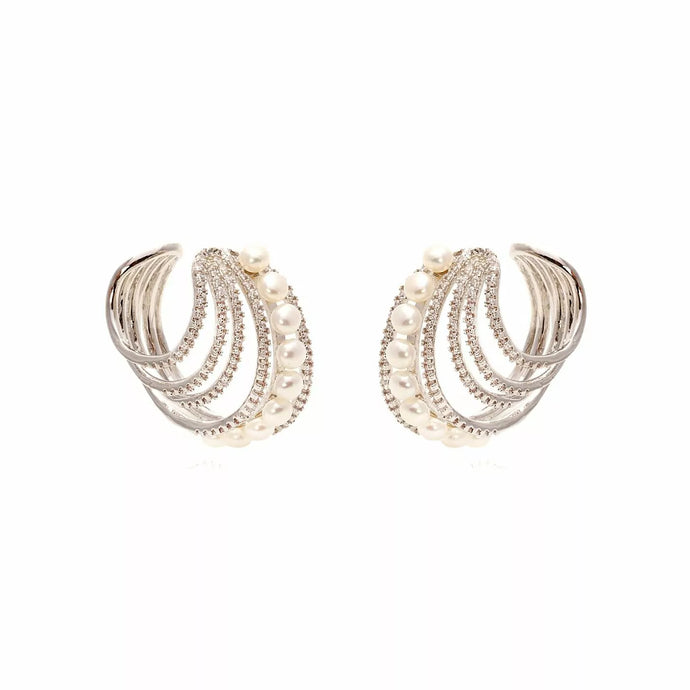 Pendiente Ear hook Perla