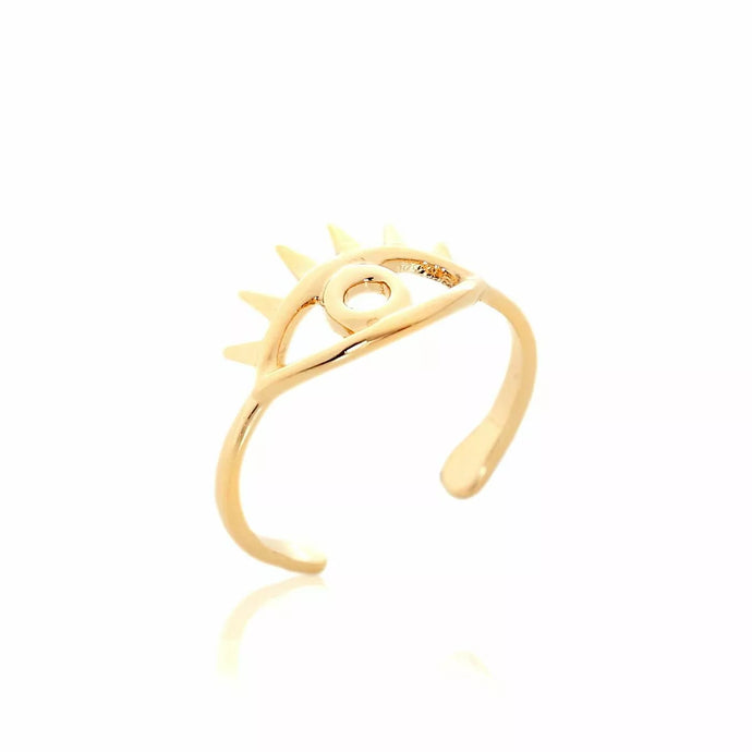 Anillo Ojo Griego Dorado