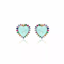 Cargar imagen en el visor de la galería, Conjunto Turmalina Light Corazón Plata925
