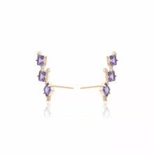 Cargar imagen en el visor de la galería, Pendiente Earcuff Ametista
