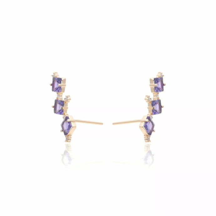 Pendiente Earcuff Ametista