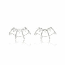 Cargar imagen en el visor de la galería, Pendiente Onda corazones Plata 925
